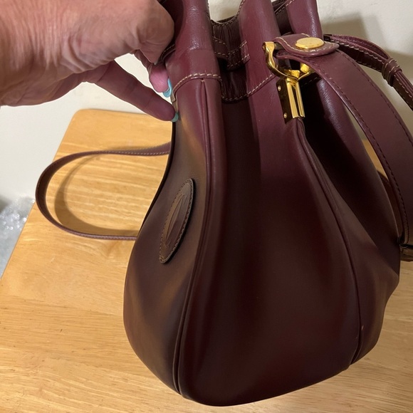 Cartier Burgundy Leather Bucket Bag - Picture 5 of 11